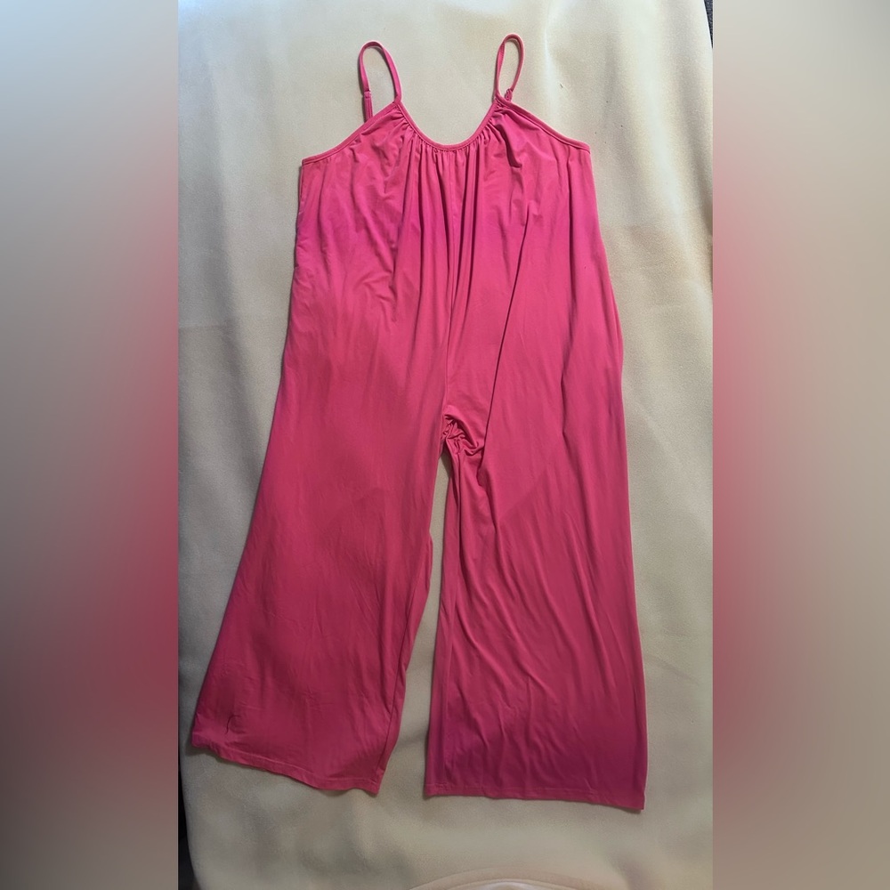 #1284 Vibrant Pink Wide-Leg Pants